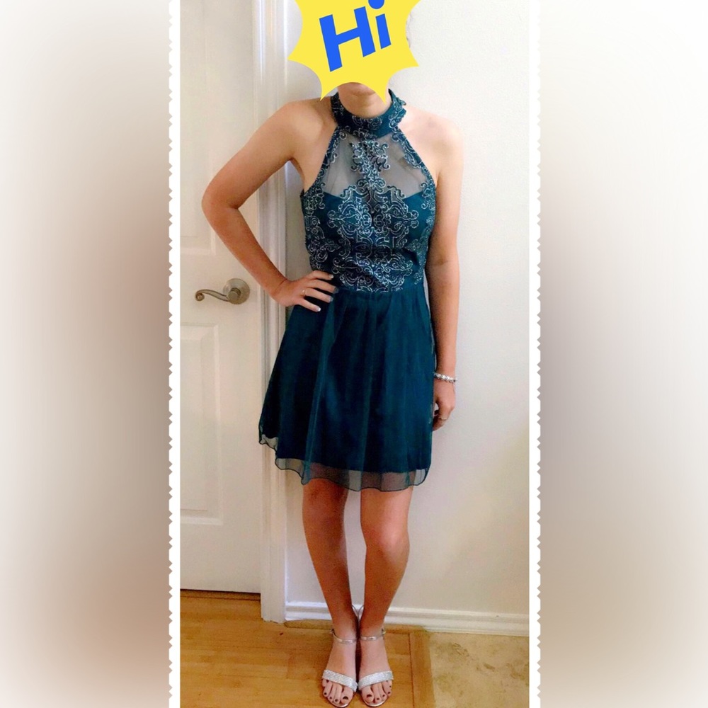 Emerald Green Homecoming Dress/Cocktail Dress- Size 3